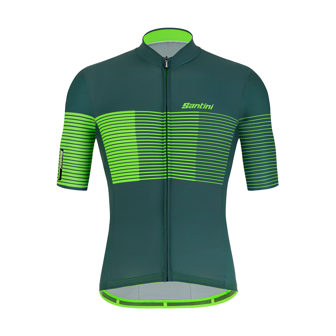 
                SANTINI Cyklistický dres s krátkym rukávom - TONO FRECCIA - zelená M
            