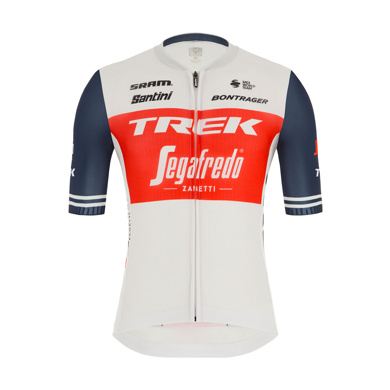 
                SANTINI Cyklistický dres s krátkym rukávom - TREK SEGAFREDO 2021 - biela/modrá/červená
            