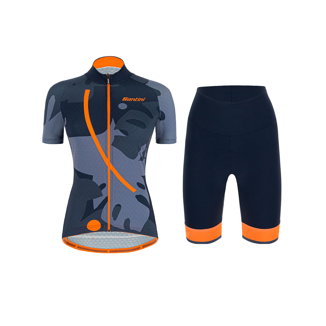 
                SANTINI Cyklistický krátky dres a krátke nohavice - GIADA MAUI LADY - modrá
            