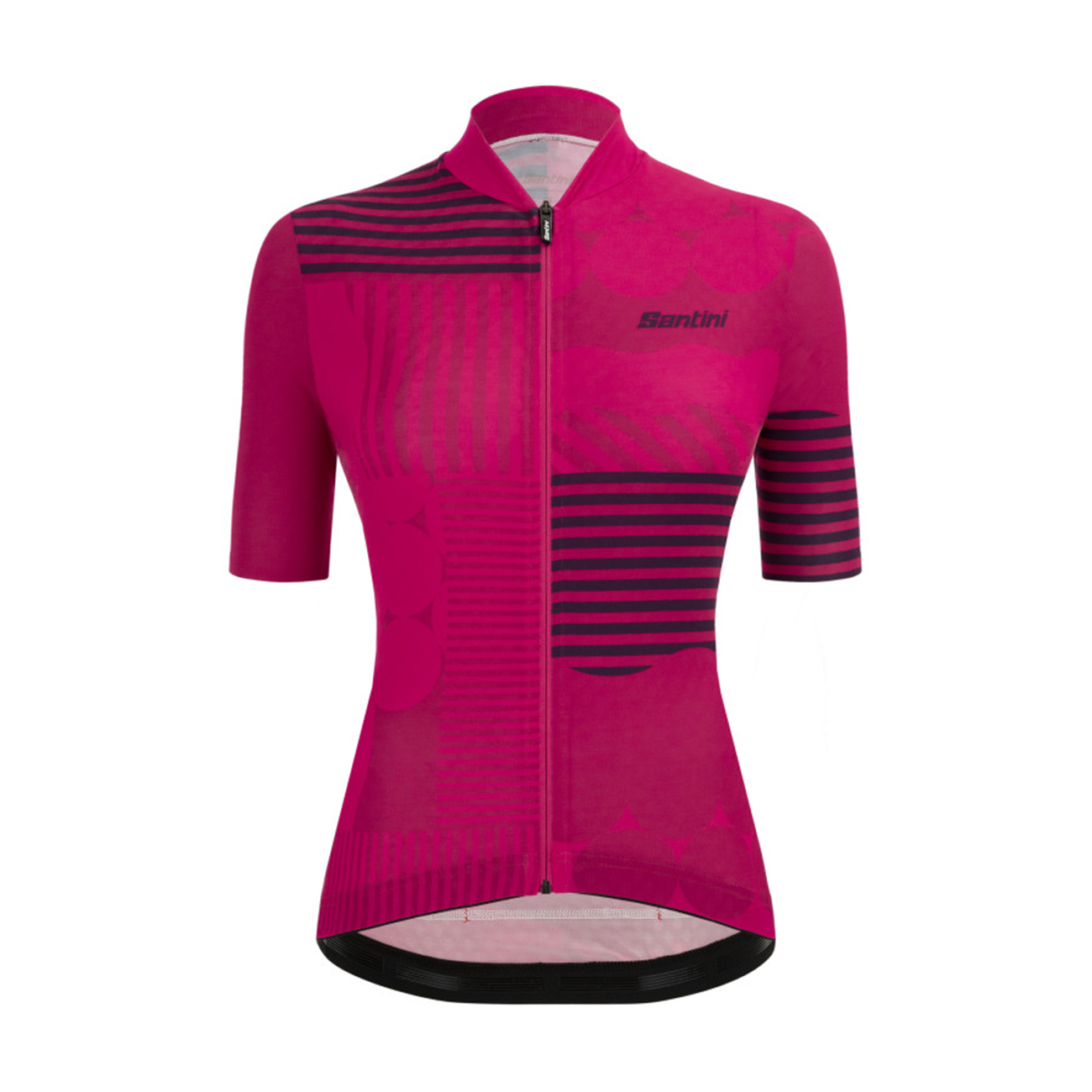 
                SANTINI Cyklistický dres s krátkym rukávom - GIADA OPTIC LADY - ružová/čierna
            