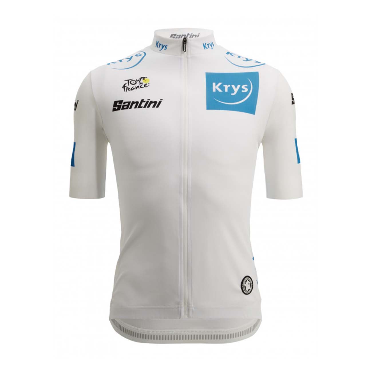
                SANTINI Cyklistický dres s krátkym rukávom - TOUR DE FRANCE 2022 - biela L
            