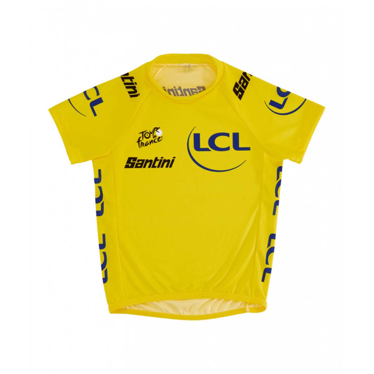 SANTINI Cyklistický dres s krátkym rukávom - TOUR DE FRANCE 2024 - žltá