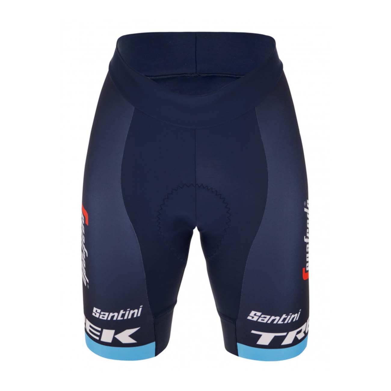 
                SANTINI Cyklistické nohavice krátke bez trakov - TREK SEGAFREDO 2023 LADY FAN LINE - modrá
            