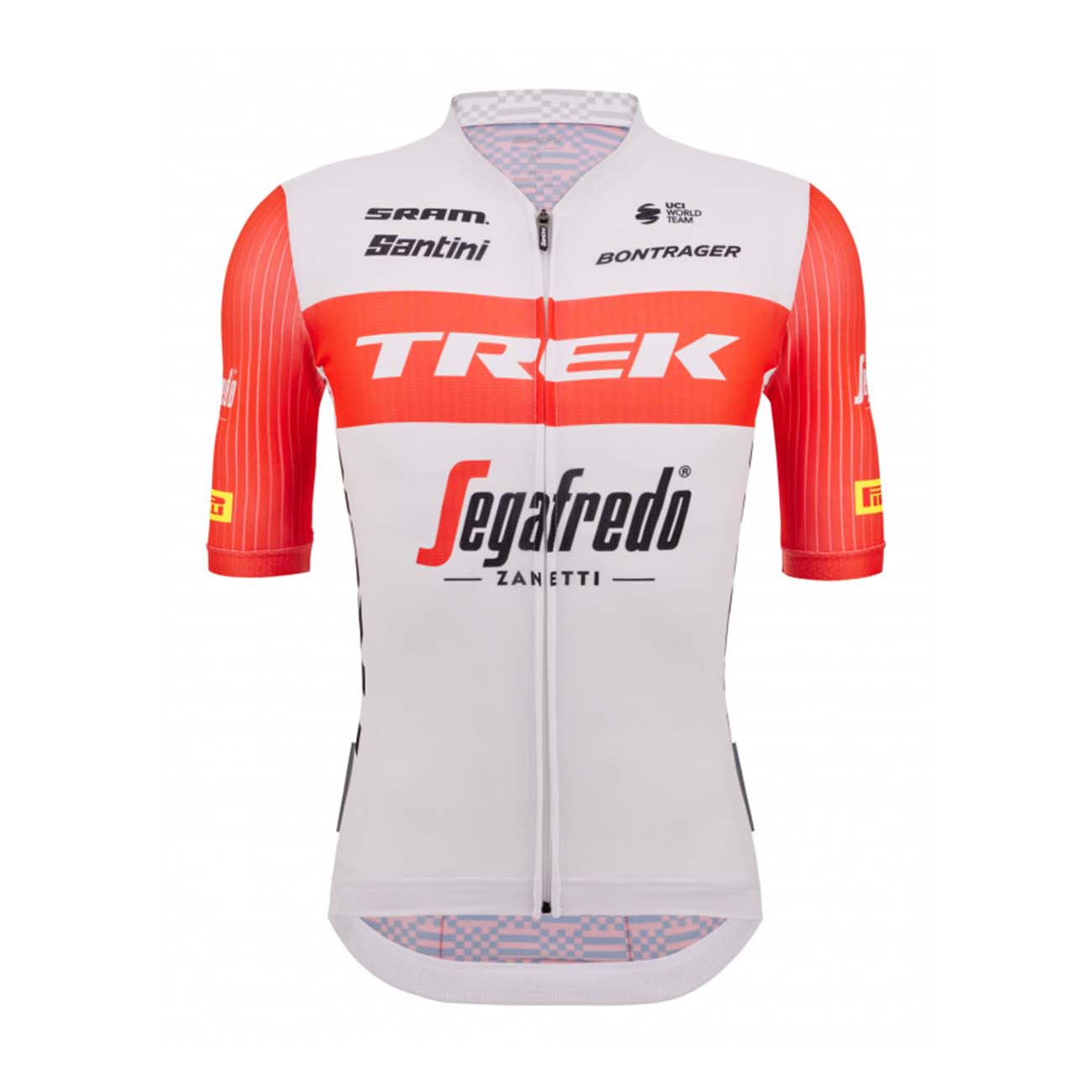 
                SANTINI Cyklistický dres s krátkym rukávom - TREK SEGAFREDO 2023 ORIGINAL - červená/biela
            
