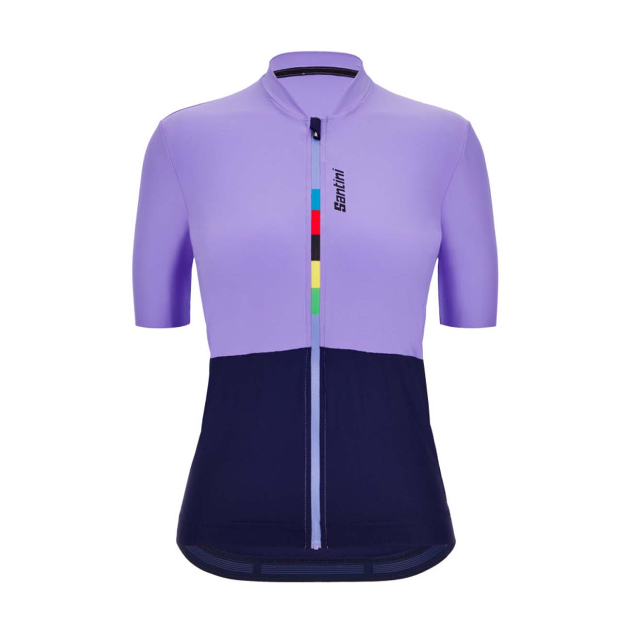 
                SANTINI Cyklistický dres s krátkym rukávom - UCI RIGA LADY - modrá/fialová M
            