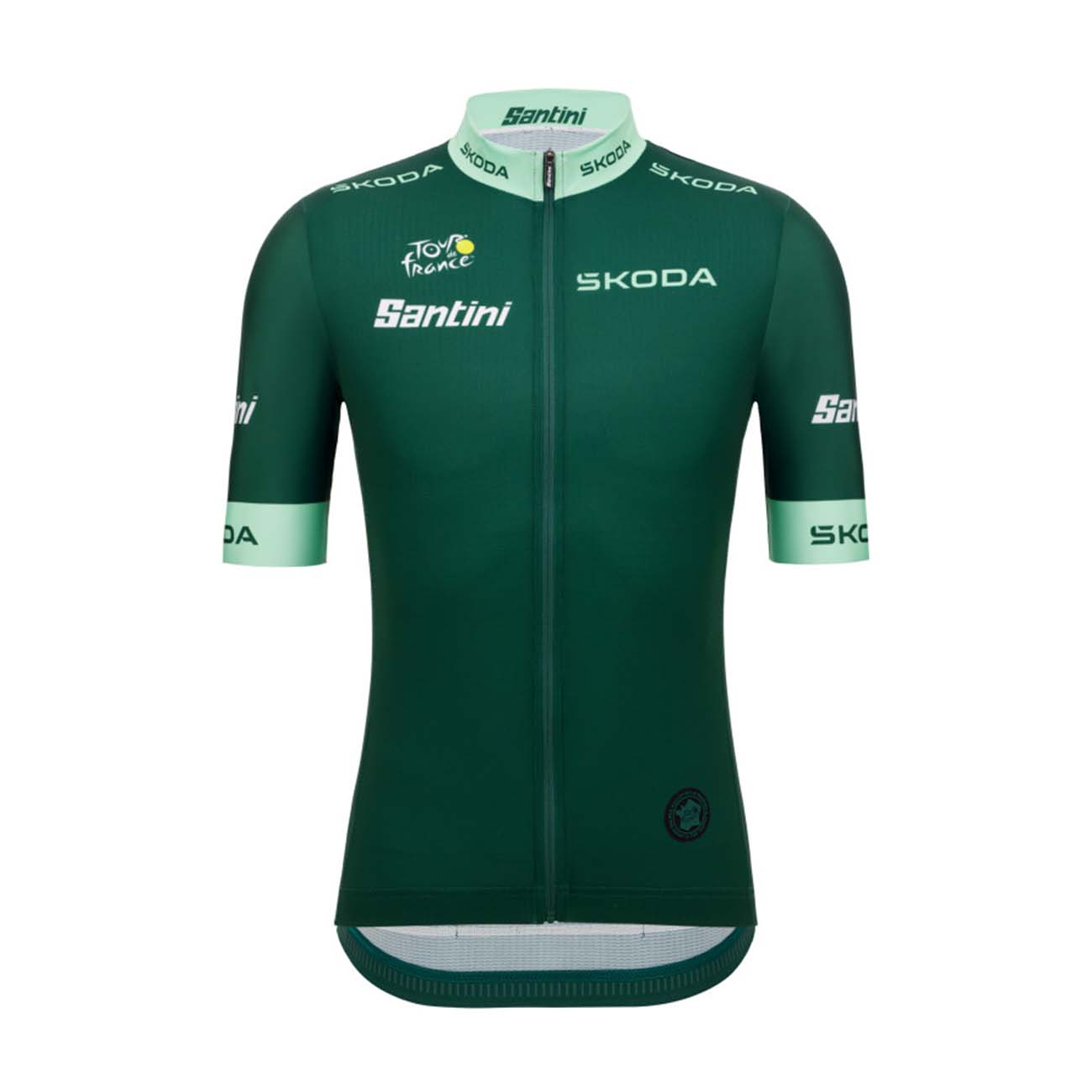 
                SANTINI Cyklistický dres s krátkym rukávom - TOUR DE FRANCE - zelená L
            