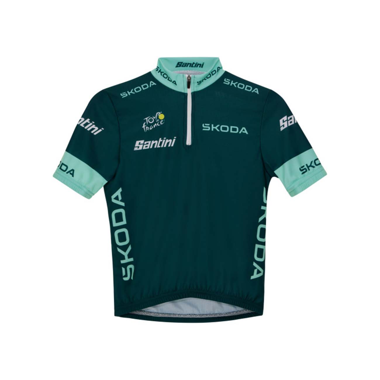 SANTINI Cyklistický dres s krátkym rukávom - TOUR DE FRANCE 2024 - zelená