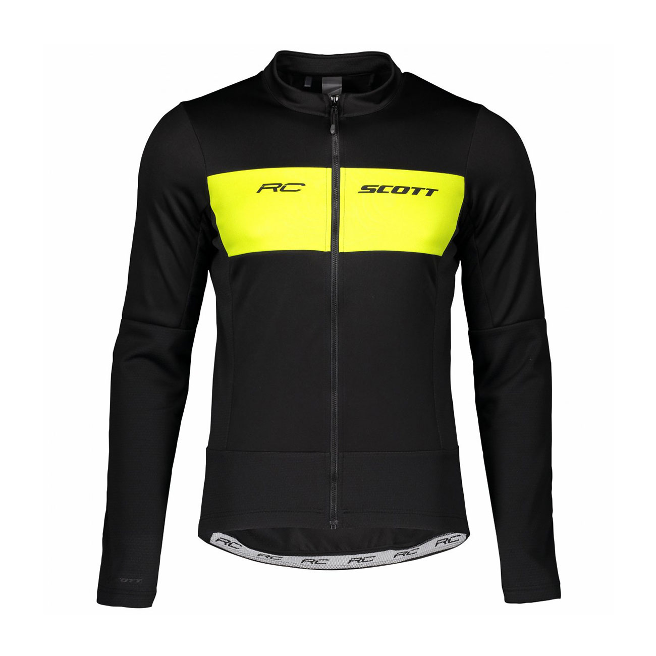 
                SCOTT Cyklistická zateplená bunda - RC WARM HYBRID WB - žltá/čierna S
            