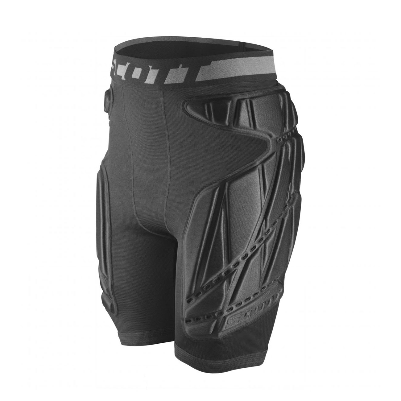 SCOTT šortky s chráničmi - LIGHT PADDED - čierna XL