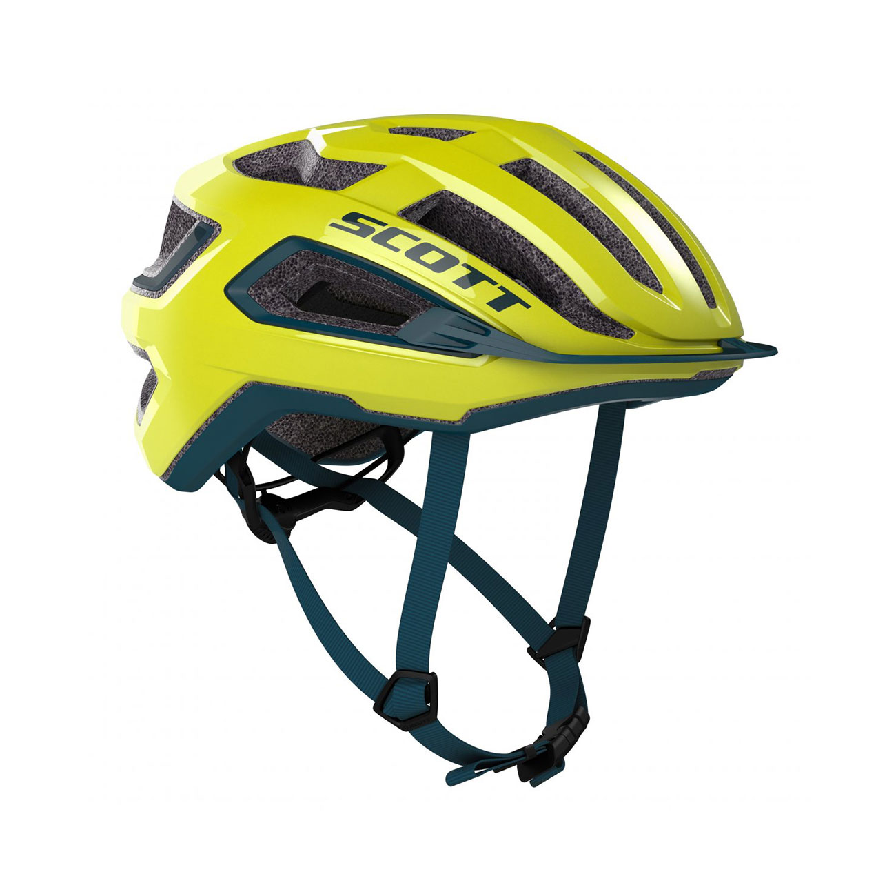 E-shop SCOTT Cyklistická prilba - ARX (CE) - modrá/žltá (59–61 cm)