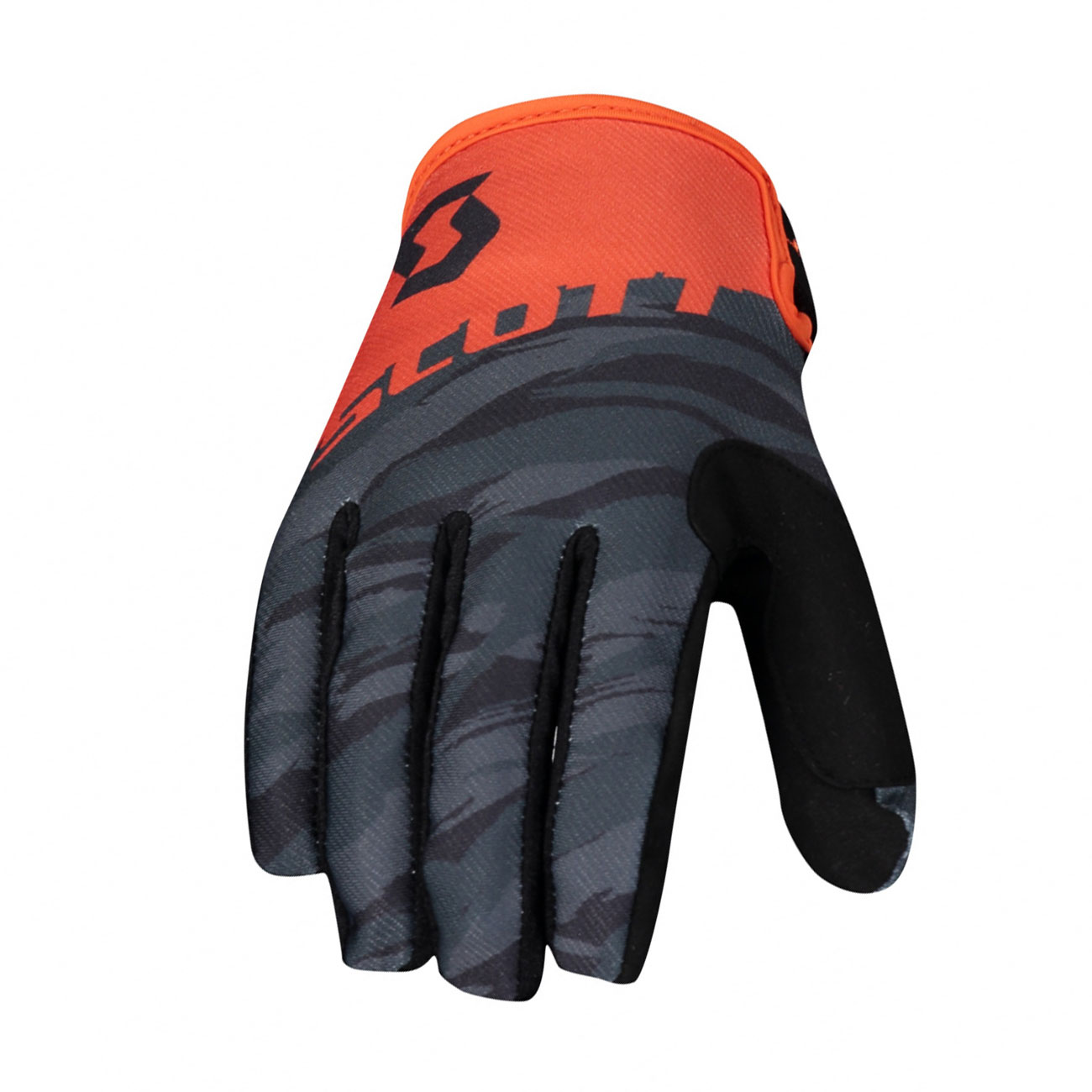 
                SCOTT Cyklistické rukavice dlhoprsté - 350 DIRT - čierna/oranžová S
            
