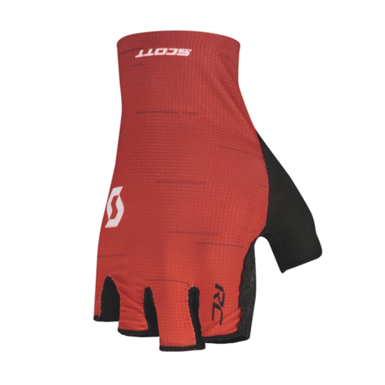 
                SCOTT Cyklistické rukavice krátkoprsté - RC PRO - čierna/červená
            