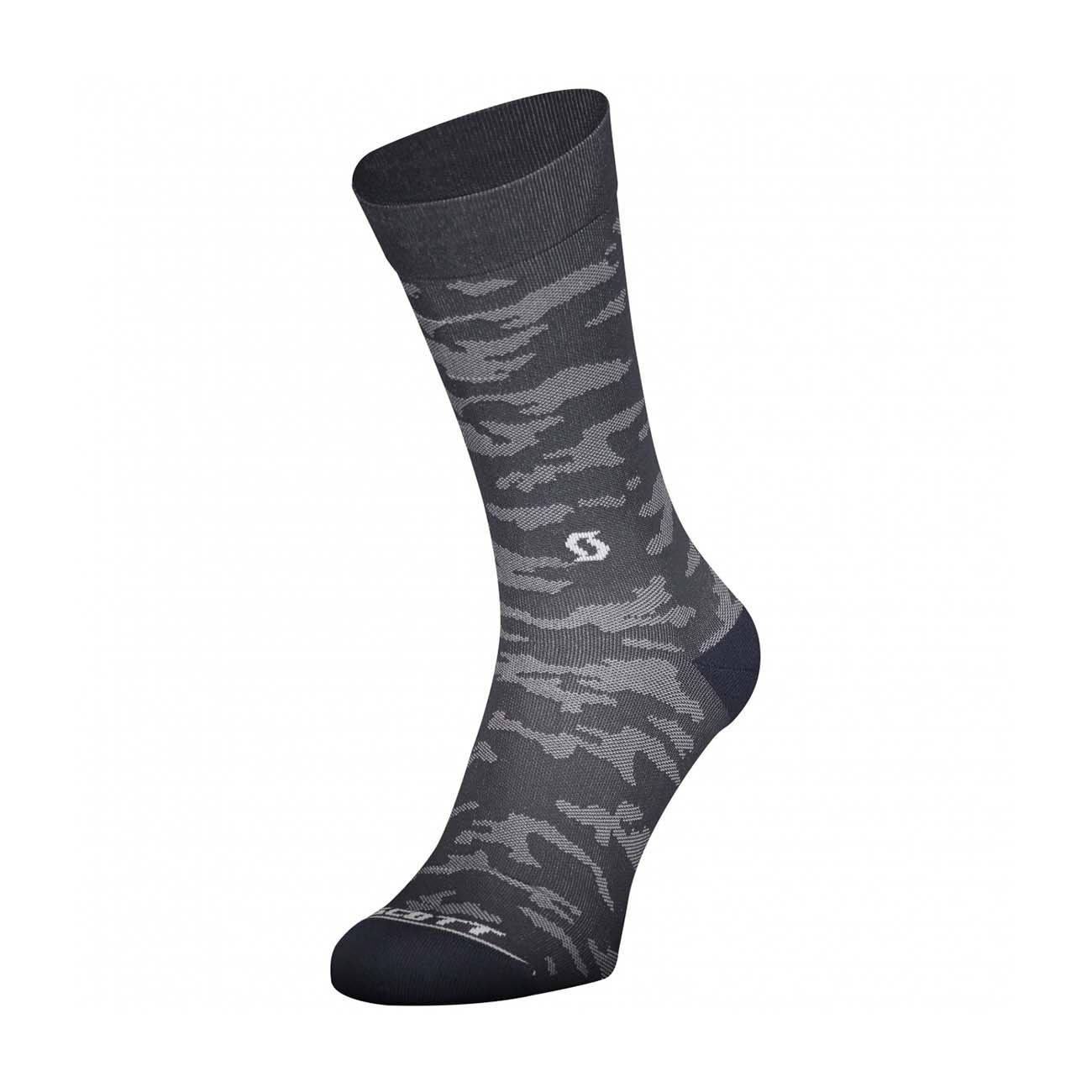 
                SCOTT Cyklistické ponožky klasické - TRAIL CAMO CREW - šedá/biela 42-44
            