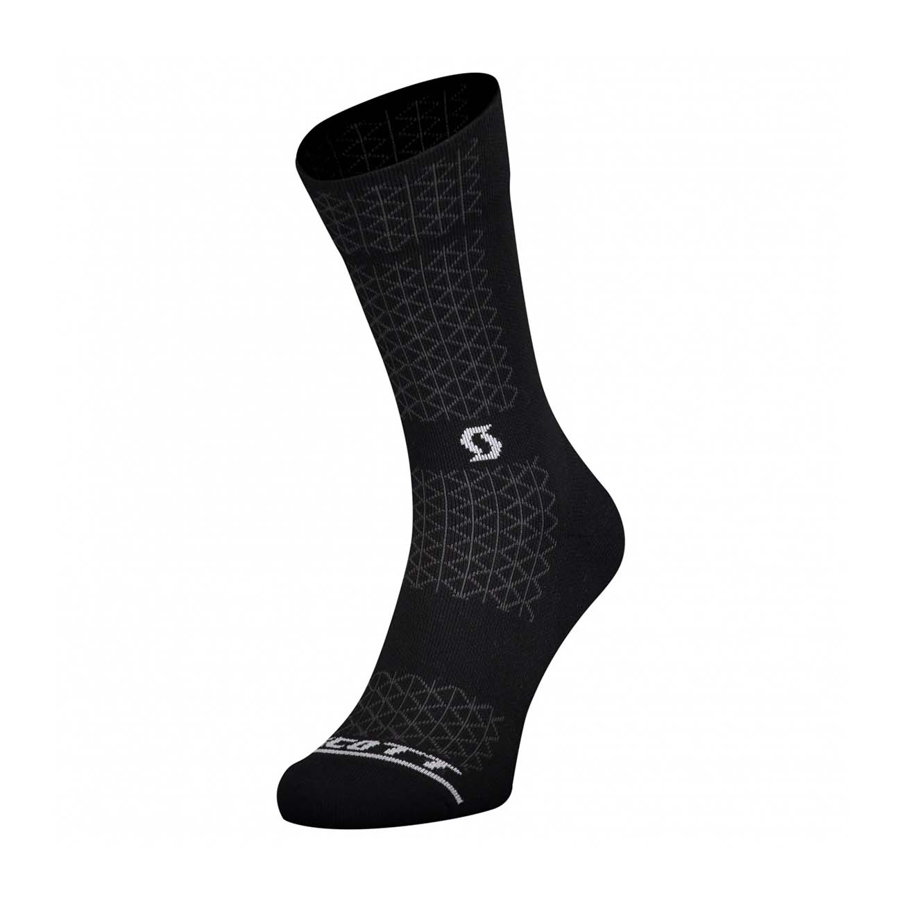 
                SCOTT Cyklistické ponožky klasické - AS  PERFORMANCE CREW - biela/čierna
            