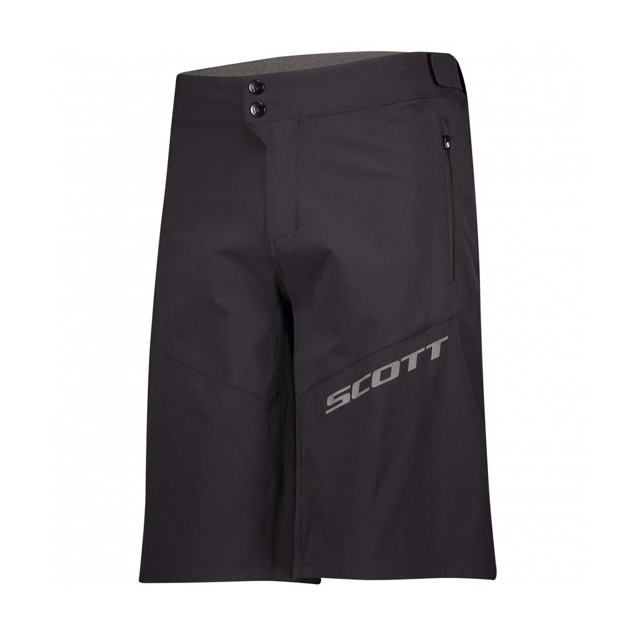 SCOTT Cyklistické nohavice krátke bez trakov - ENDURANCE LS/FIT W/PAD - čierna S