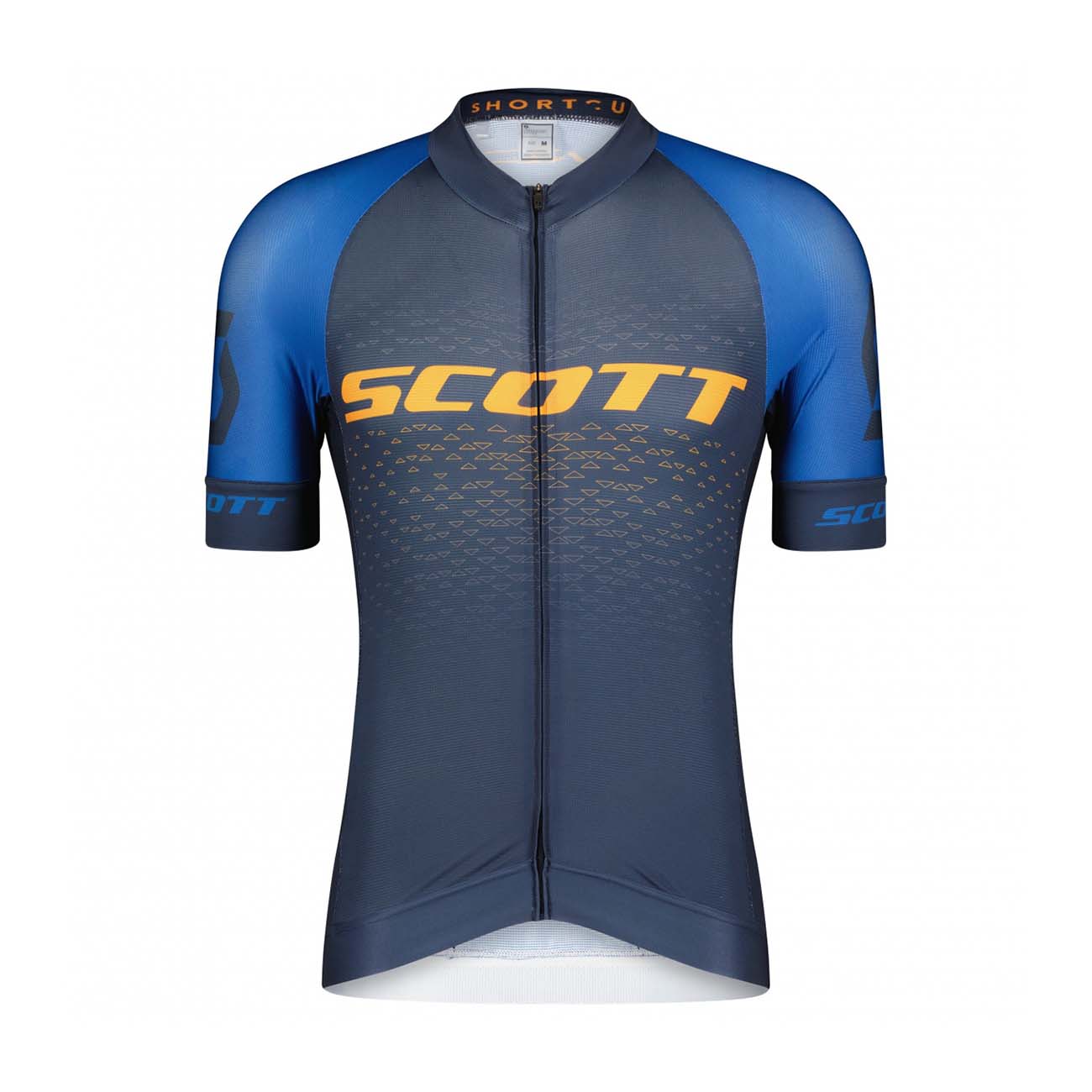 SCOTT Cyklistický dres s krátkym rukávom - RC PRO SS - oranžová/modrá