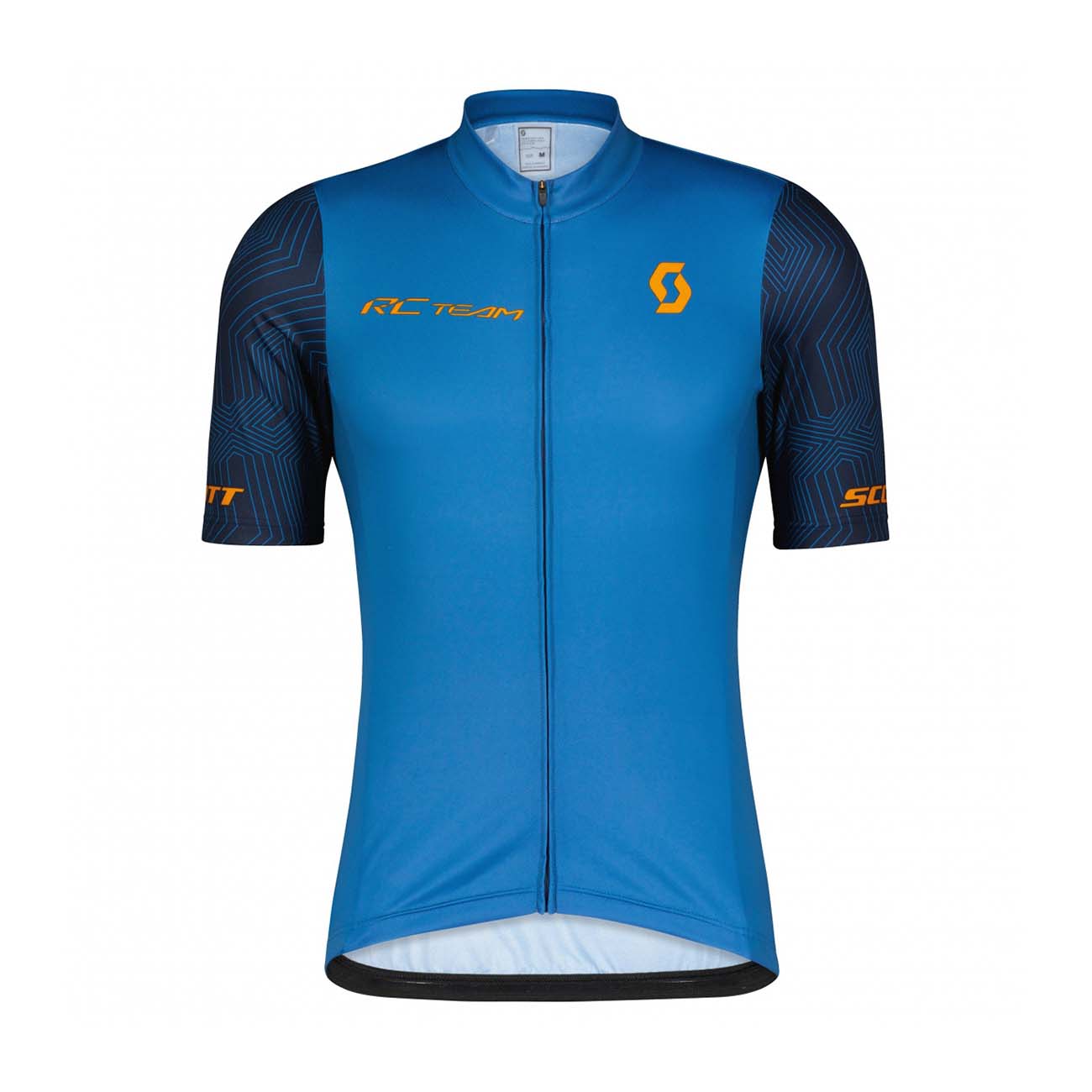 SCOTT Cyklistický dres s krátkym rukávom - RC TEAM 10 SS - modrá/oranžová