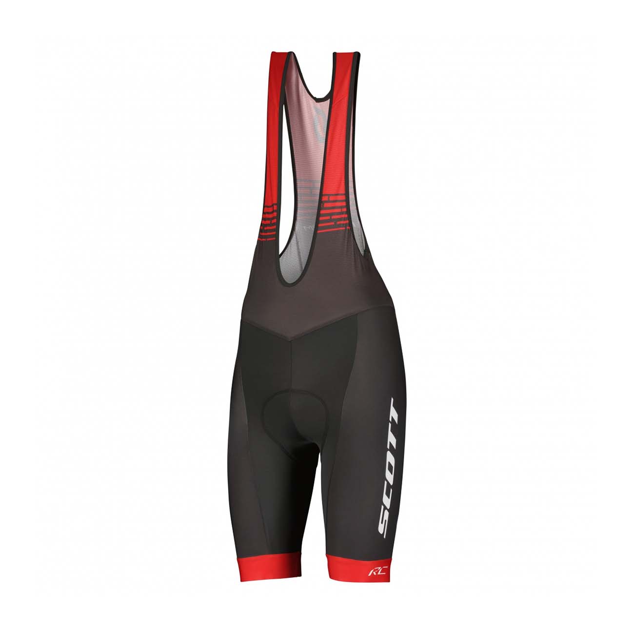 
                SCOTT Cyklistické nohavice krátke s trakmi - RC TEAM ++ 2022 - šedá/červená S
            