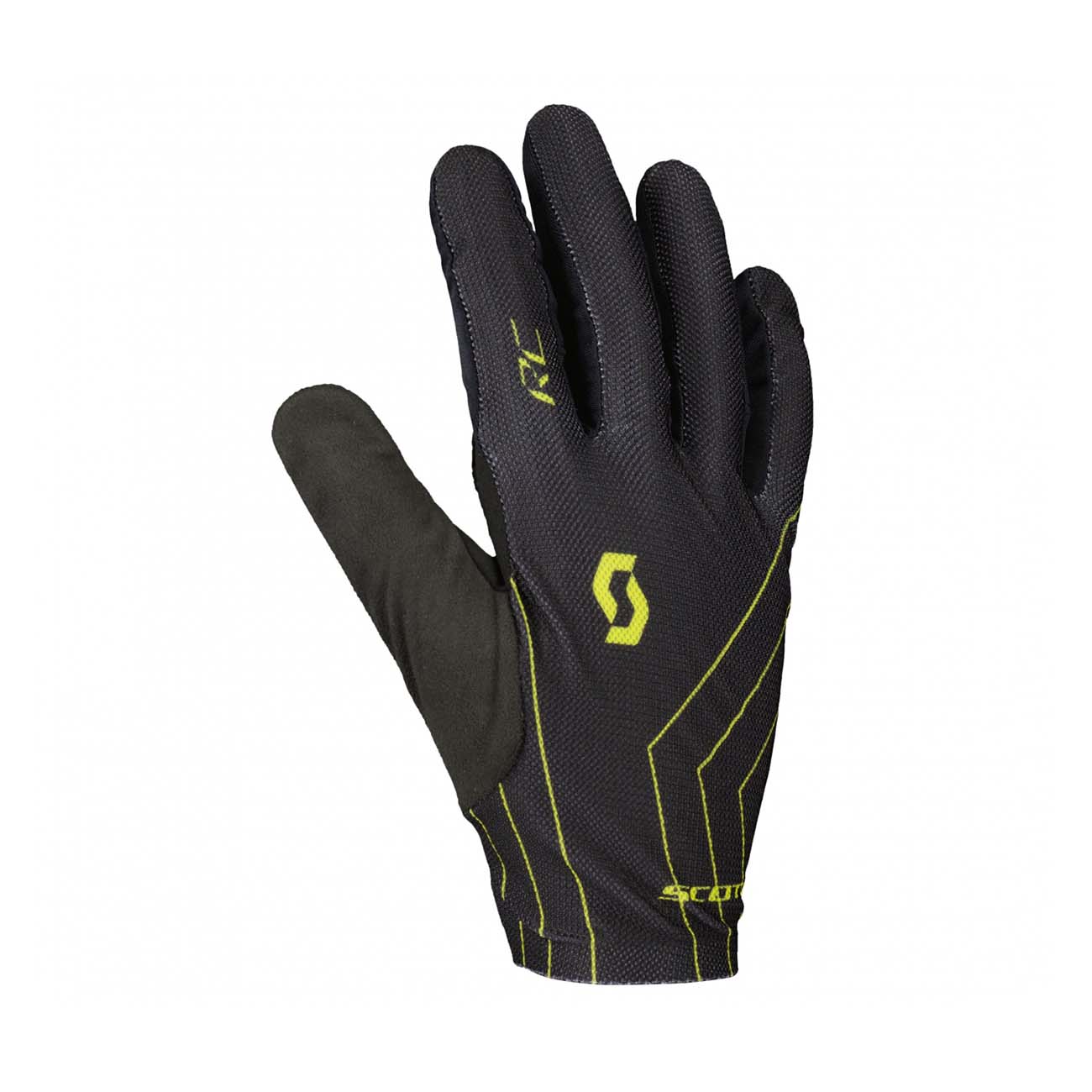 
                SCOTT Cyklistické rukavice dlhoprsté - RC TEAM LF 2022 - žltá/čierna
            