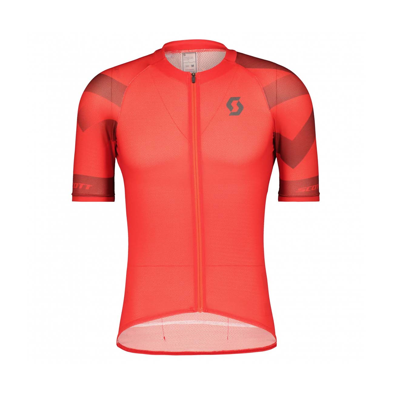 SCOTT Cyklistický dres s krátkym rukávom - RC PREMIUM CLIMBER - šedá/červená
