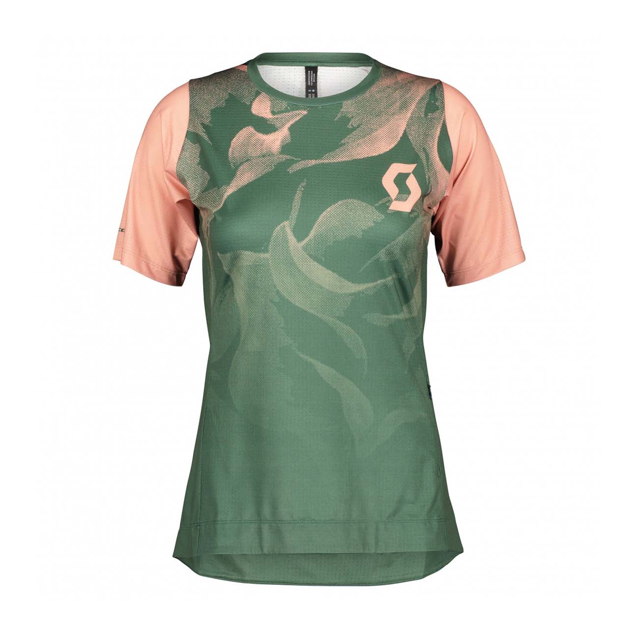 
                SCOTT Cyklistický dres s krátkym rukávom - TRAIL VERTIC LADY - zelená/ružová
            