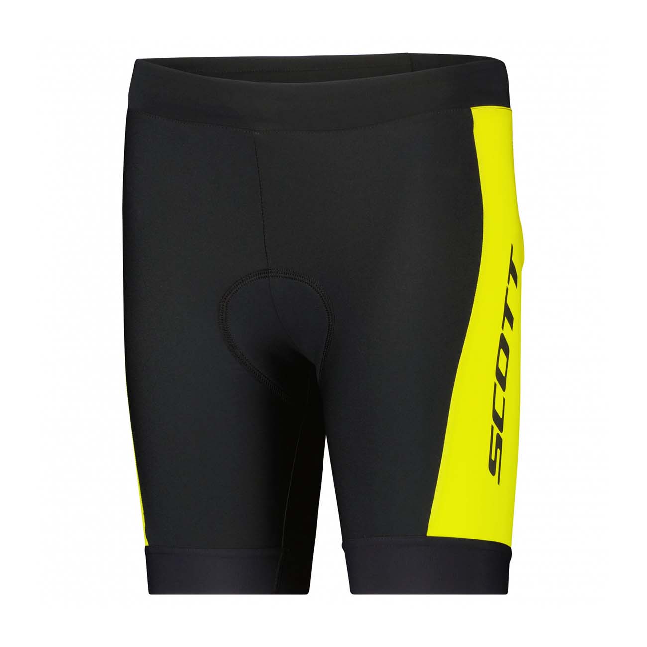 
                SCOTT Cyklistické nohavice krátke bez trakov - RC PRO JUNIOR 2022 - čierna/žltá 152 cm
            