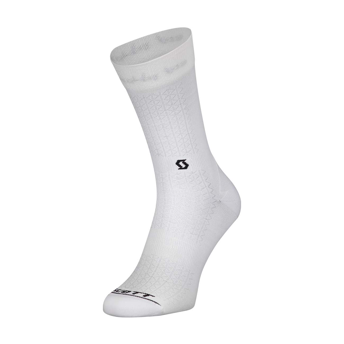 
                SCOTT Cyklistické ponožky klasické - PERFORMANCE CREW - biela/čierna
            