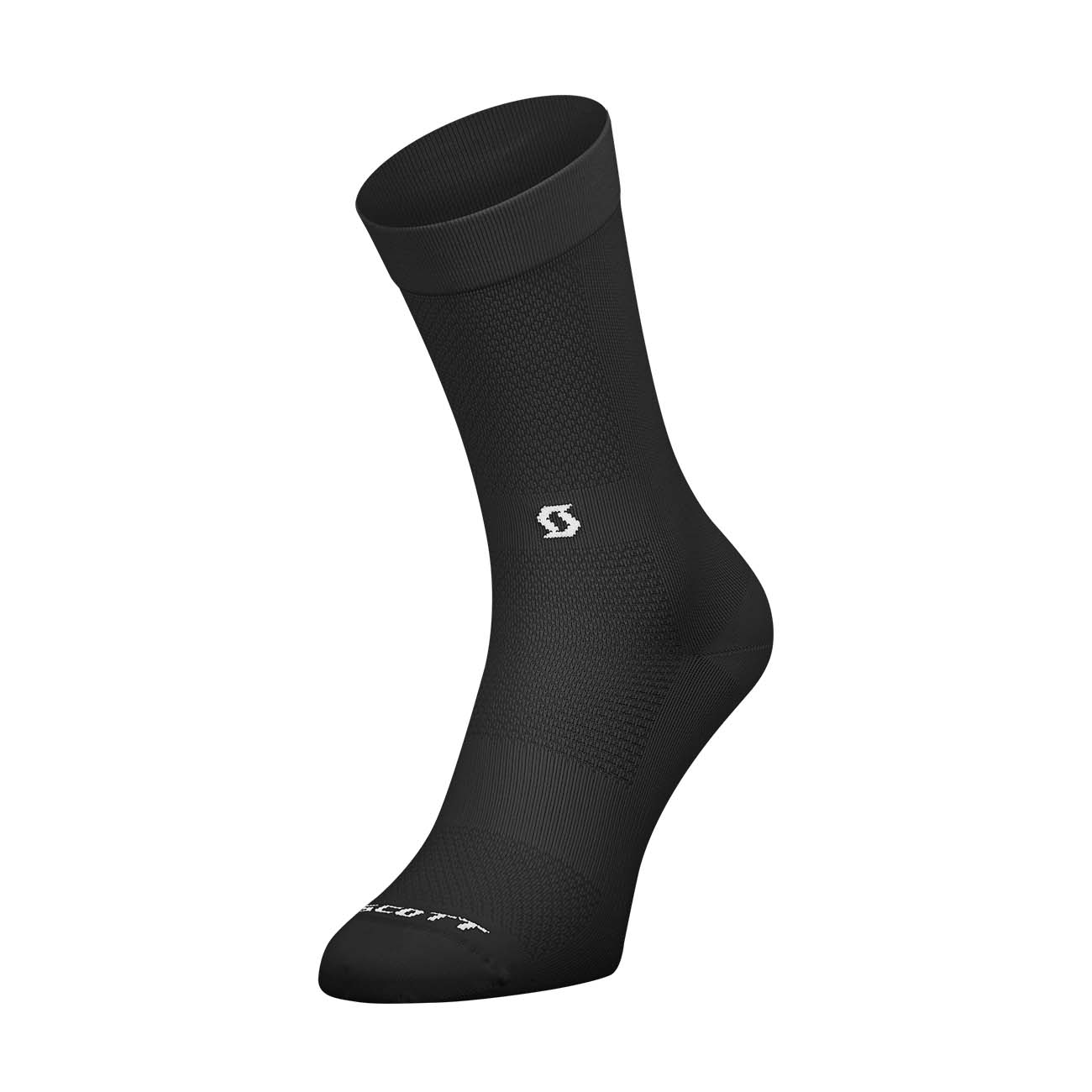 
                SCOTT Cyklistické ponožky klasické - PE NO SHORTCUTS CREW - čierna 45-47
            
