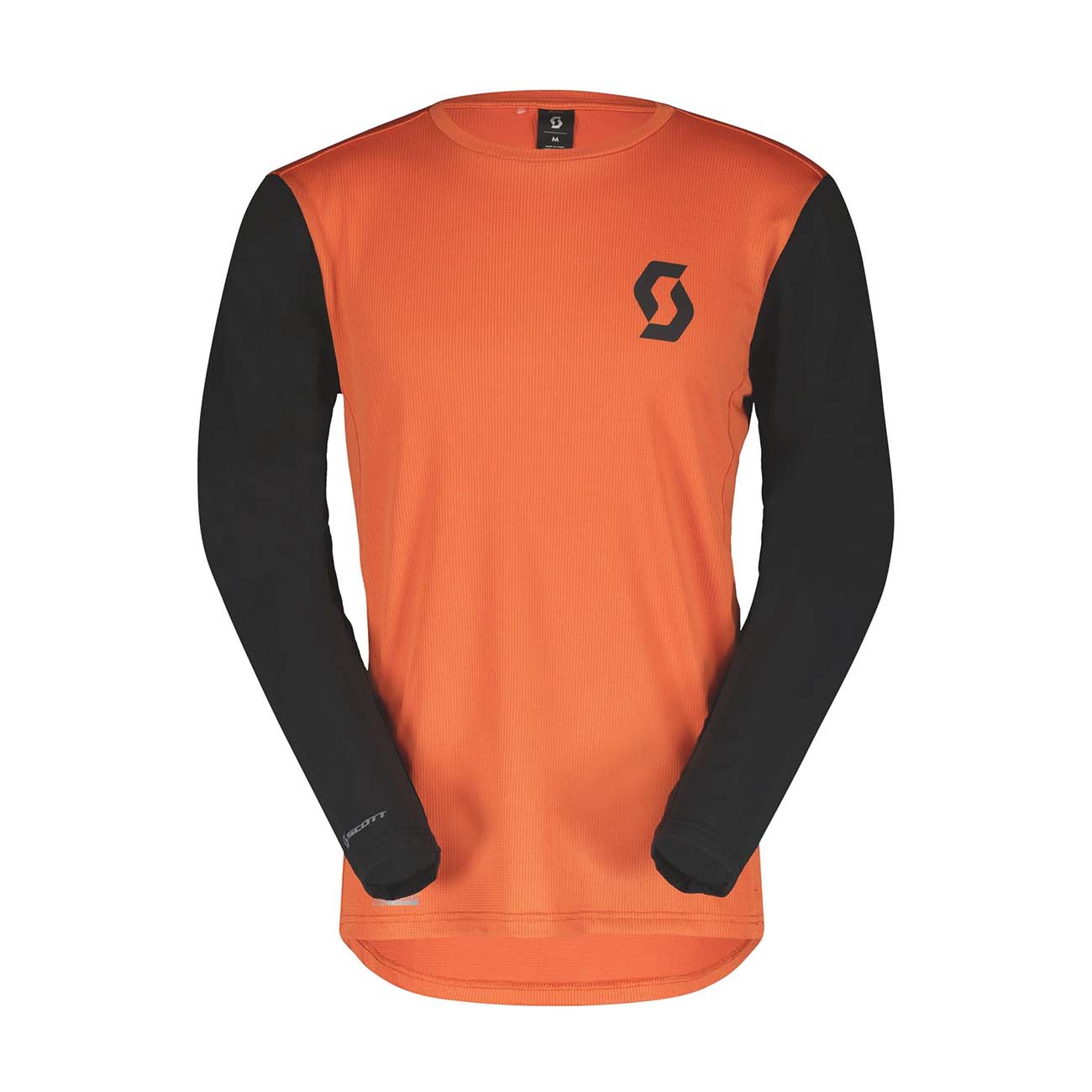 
                SCOTT Cyklistický dres s dlhým rukávom letný - TRAIL VERTIC LS - čierna/oranžová L
            