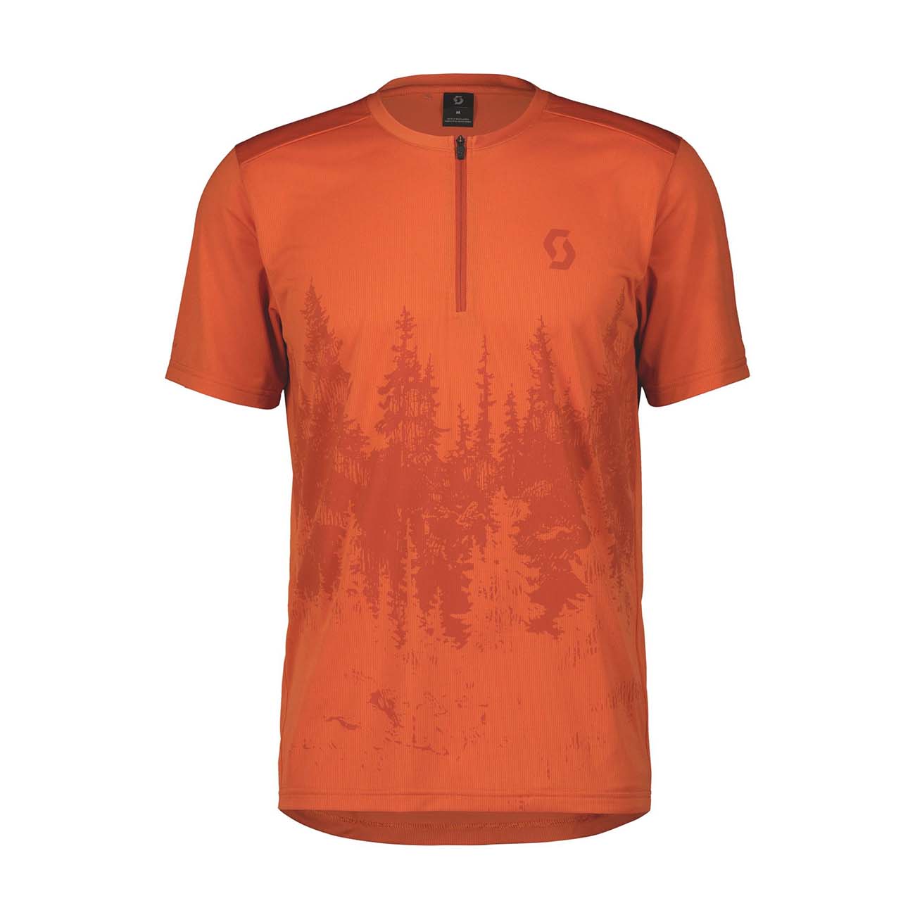 
                SCOTT Cyklistický dres s krátkym rukávom - TRAIL FLOW ZIP SS - oranžová
            