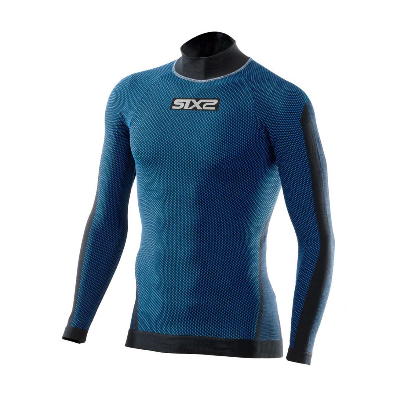 
                SIX2 Cyklistické tričko s dlhým rukávom - TS3 II - modrá XS-S
            