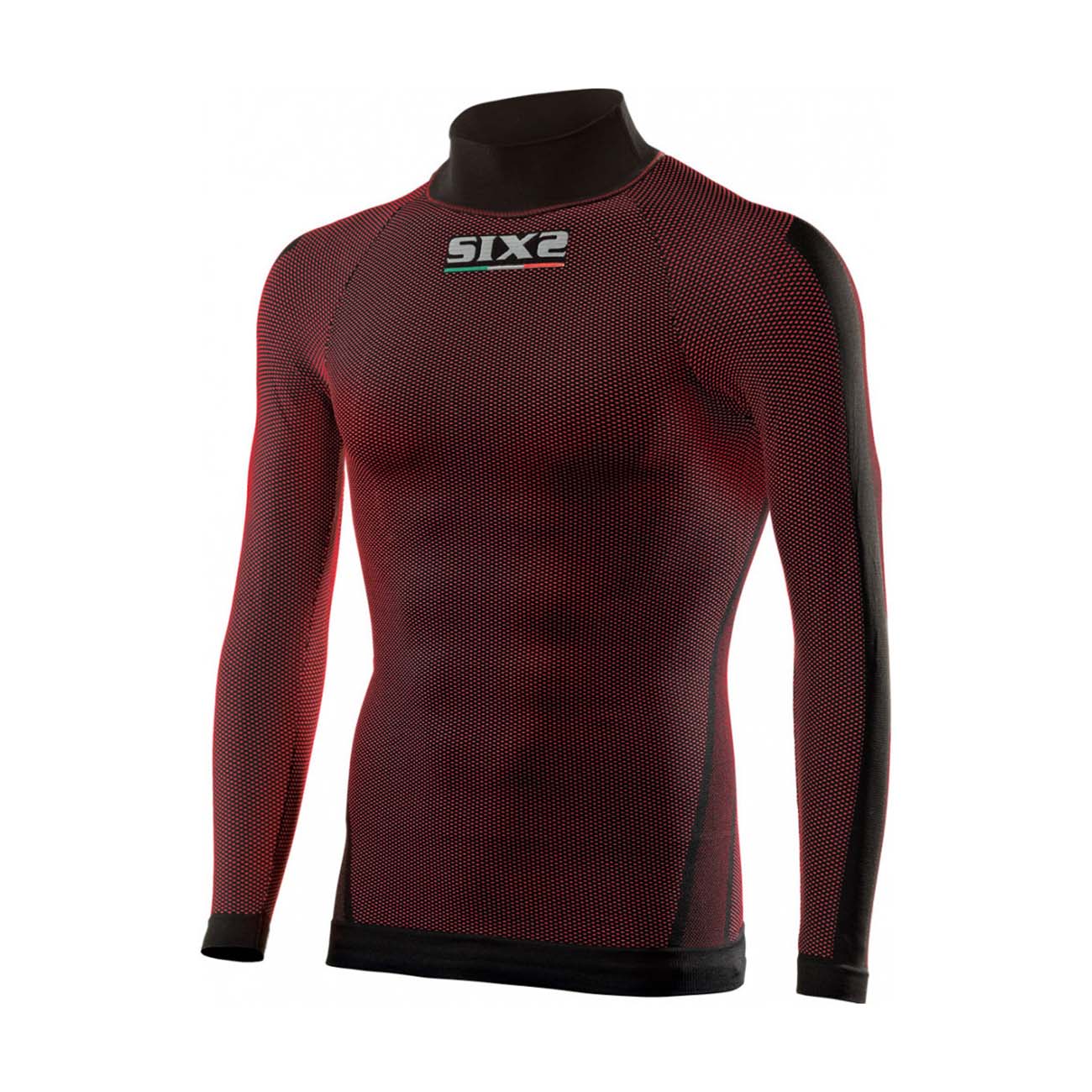 
                SIX2 Cyklistické tričko s dlhým rukávom - TS3 II - bordová/červená XL-2XL
            