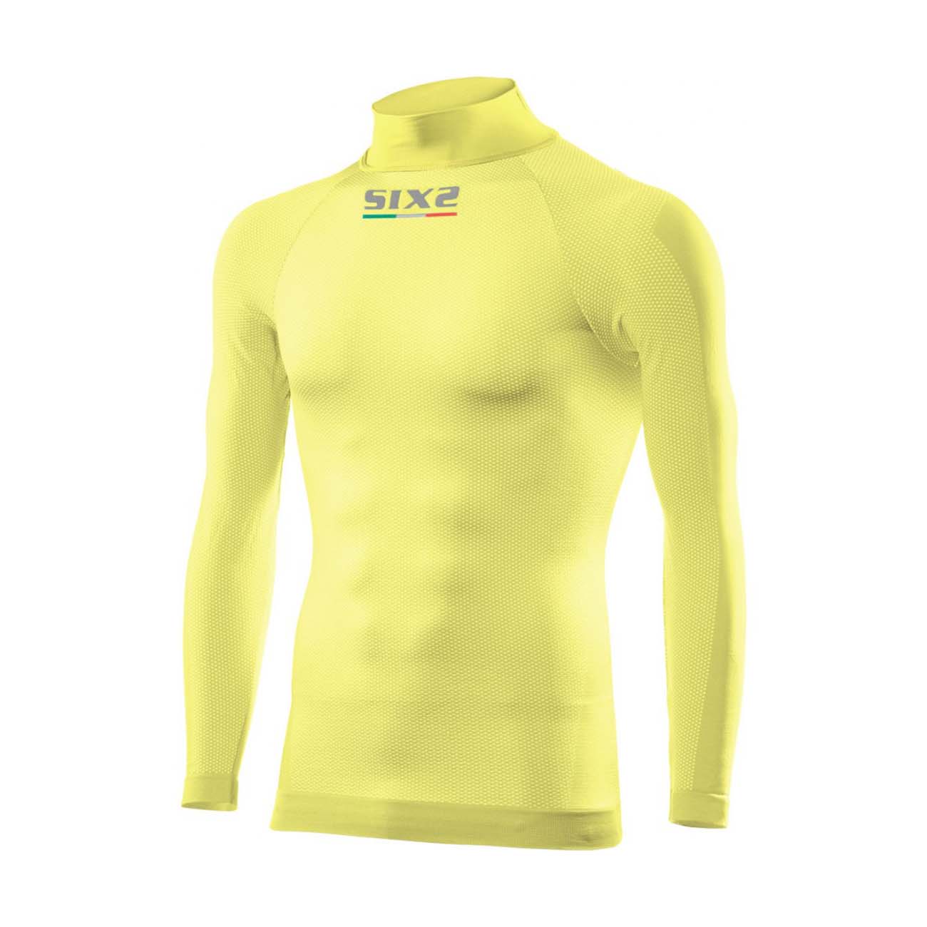 
                SIX2 Cyklistické tričko s dlhým rukávom - TS3 II - žltá 3XL-4XL
            