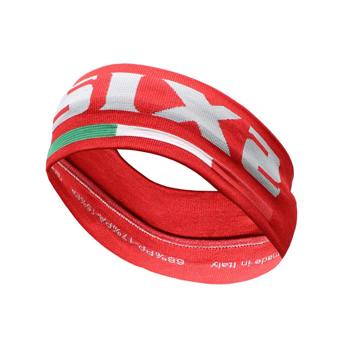 SIX2 Cyklistická čelenka - FSX - červená/čierna