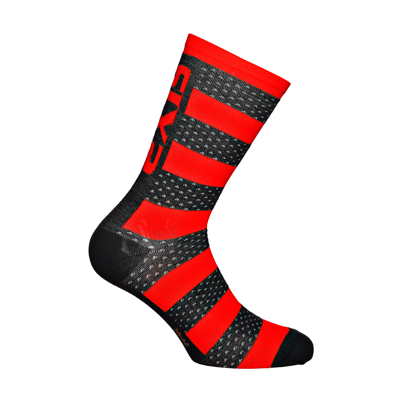 
                SIX2 Cyklistické ponožky klasické - LUXURY MERINO - čierna/červená 35-38
            