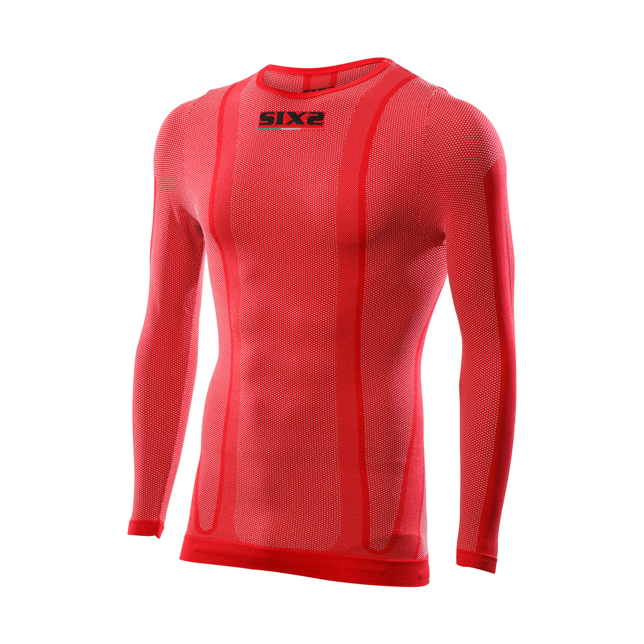 
                SIX2 Cyklistické tričko s dlhým rukávom - TS2 - červená
            