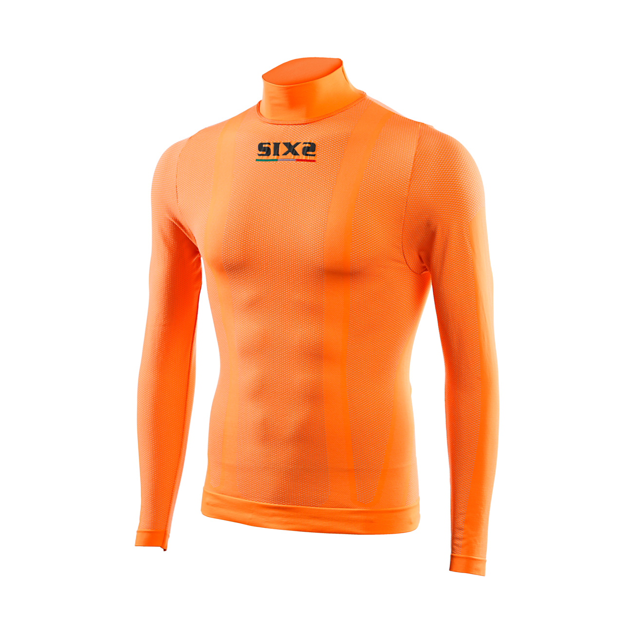 
                SIX2 Cyklistické tričko s dlhým rukávom - TS3 C - oranžová SL
            