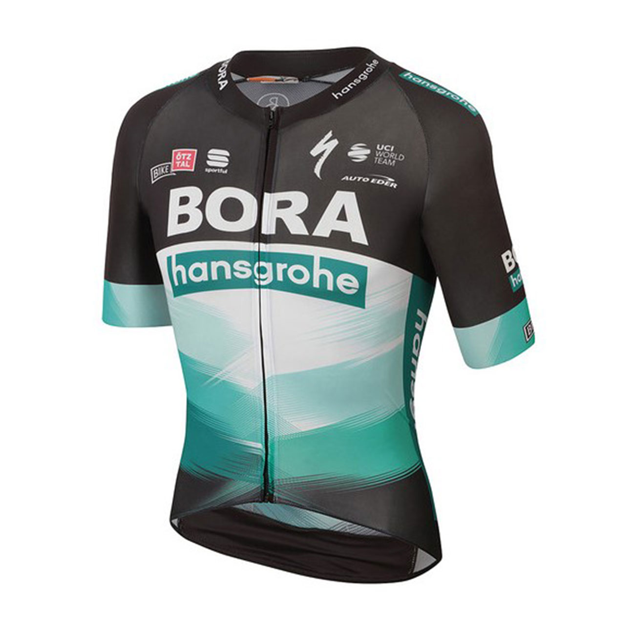 
                SPORTFUL Cyklistický dres s krátkym rukávom - BORA HANSGROHE 2020 - zelená/čierna M
            
