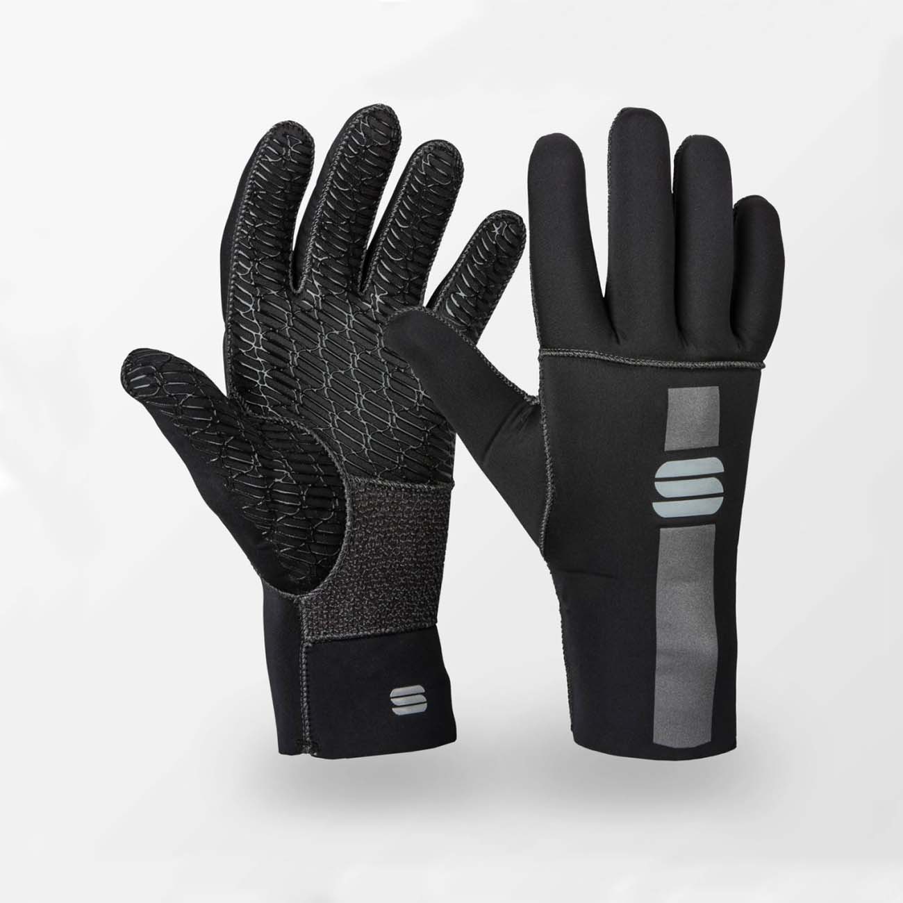 
                SPORTFUL Cyklistické rukavice dlhoprsté - NEOPRENE - čierna S-M
            