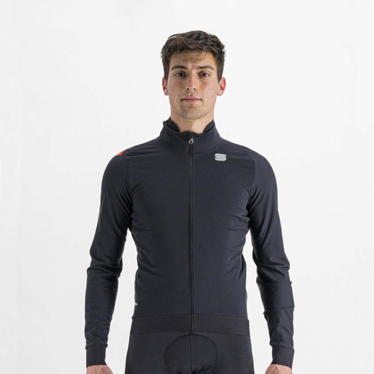 
                SPORTFUL Cyklistická vetruodolná bunda - FIANDRE PRO - čierna 2XL
            