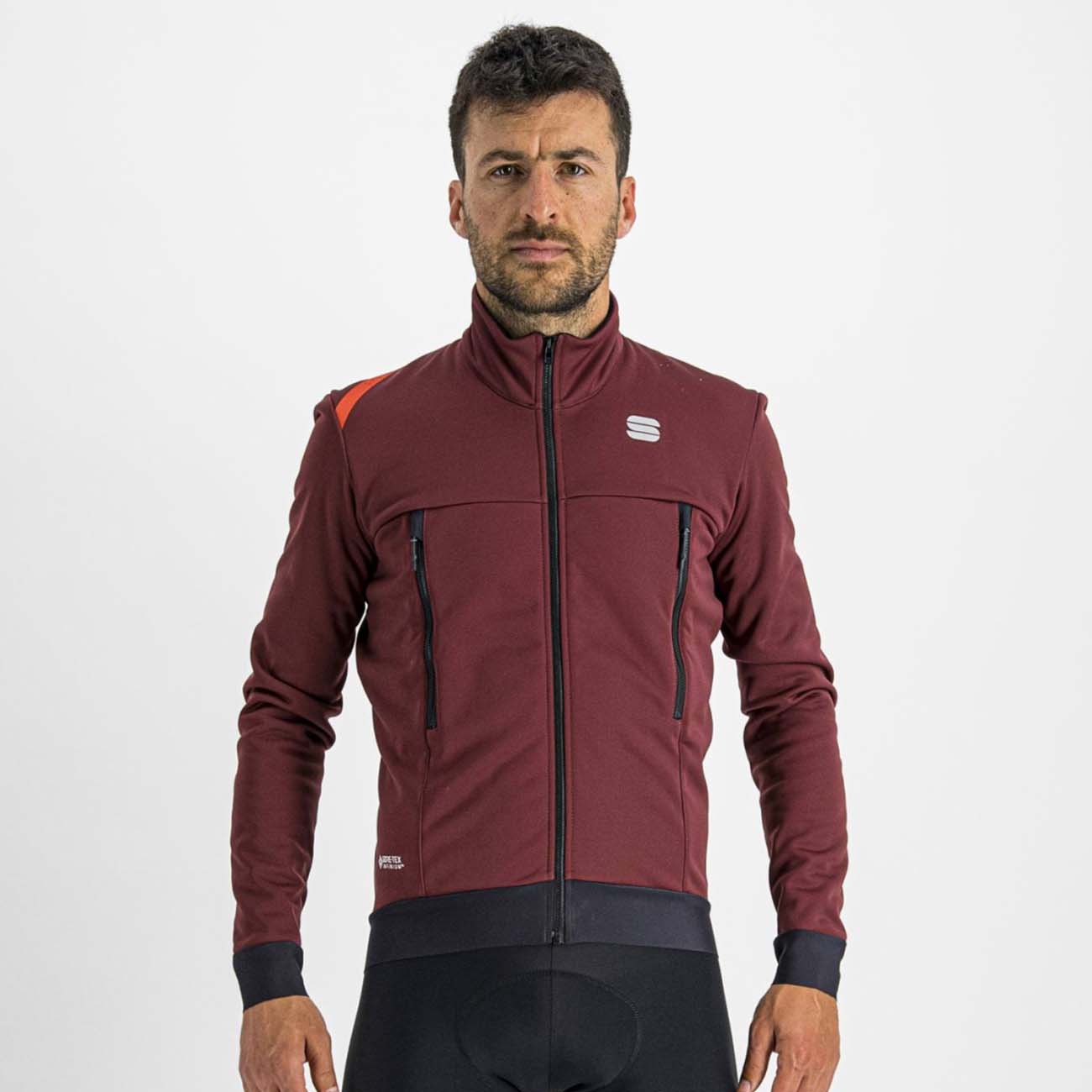 
                SPORTFUL Cyklistická zateplená bunda - FIANDRE WARM - bordová 2XL
            