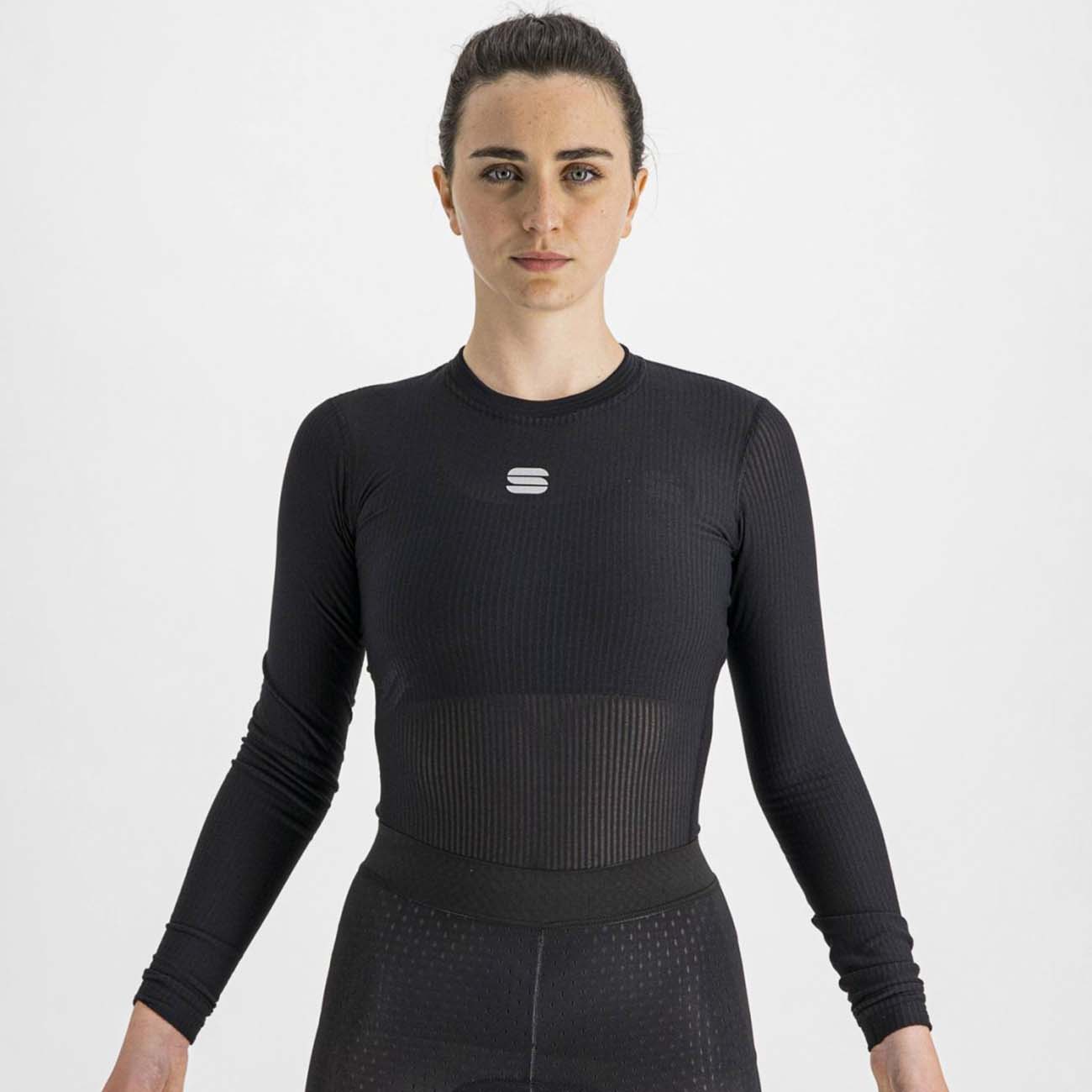 
                SPORTFUL Cyklistické tričko s dlhým rukávom - BODYFIT PRO WOMAN - čierna XL
            