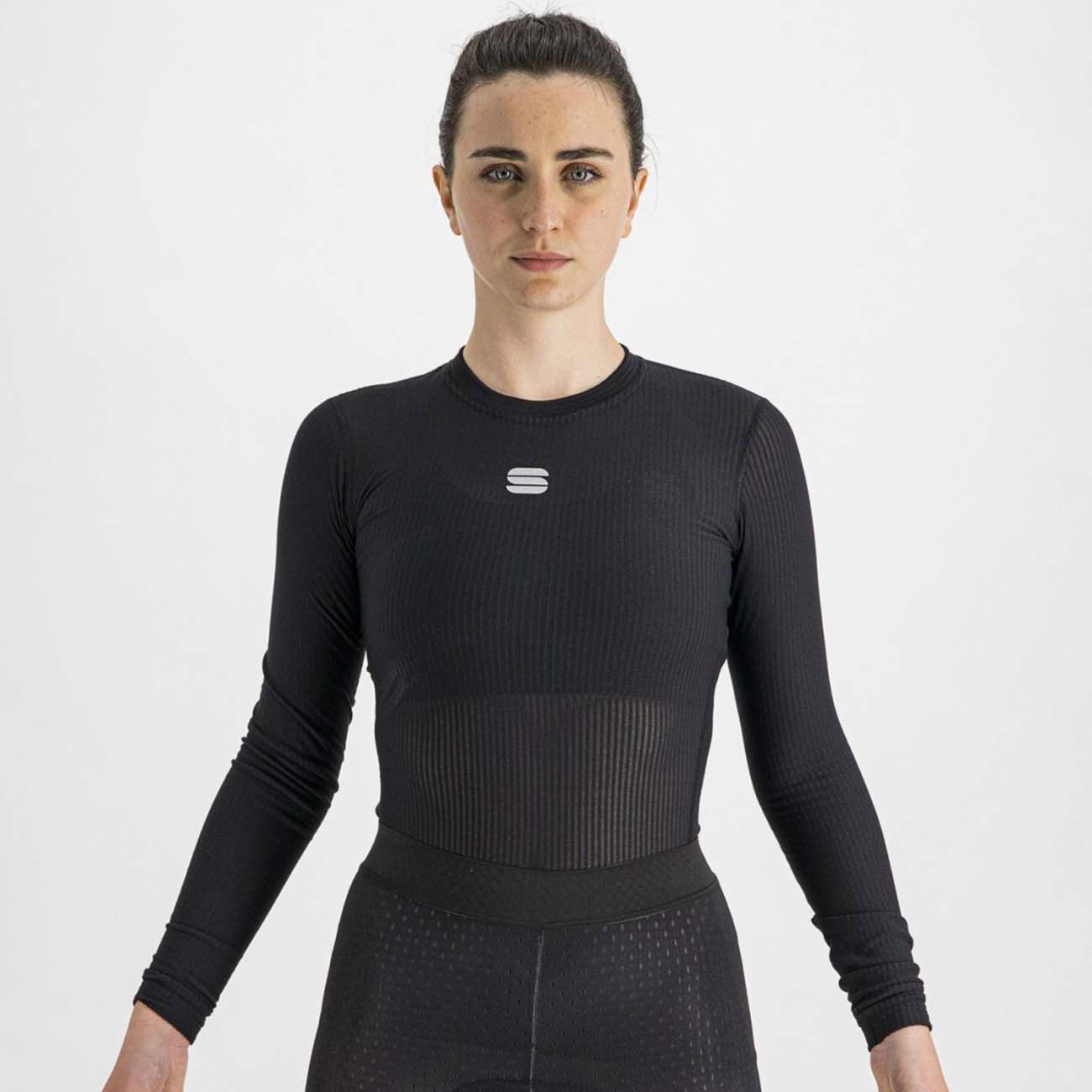 
                SPORTFUL Cyklistické tričko s dlhým rukávom - BODYFIT PRO WOMAN - čierna
            