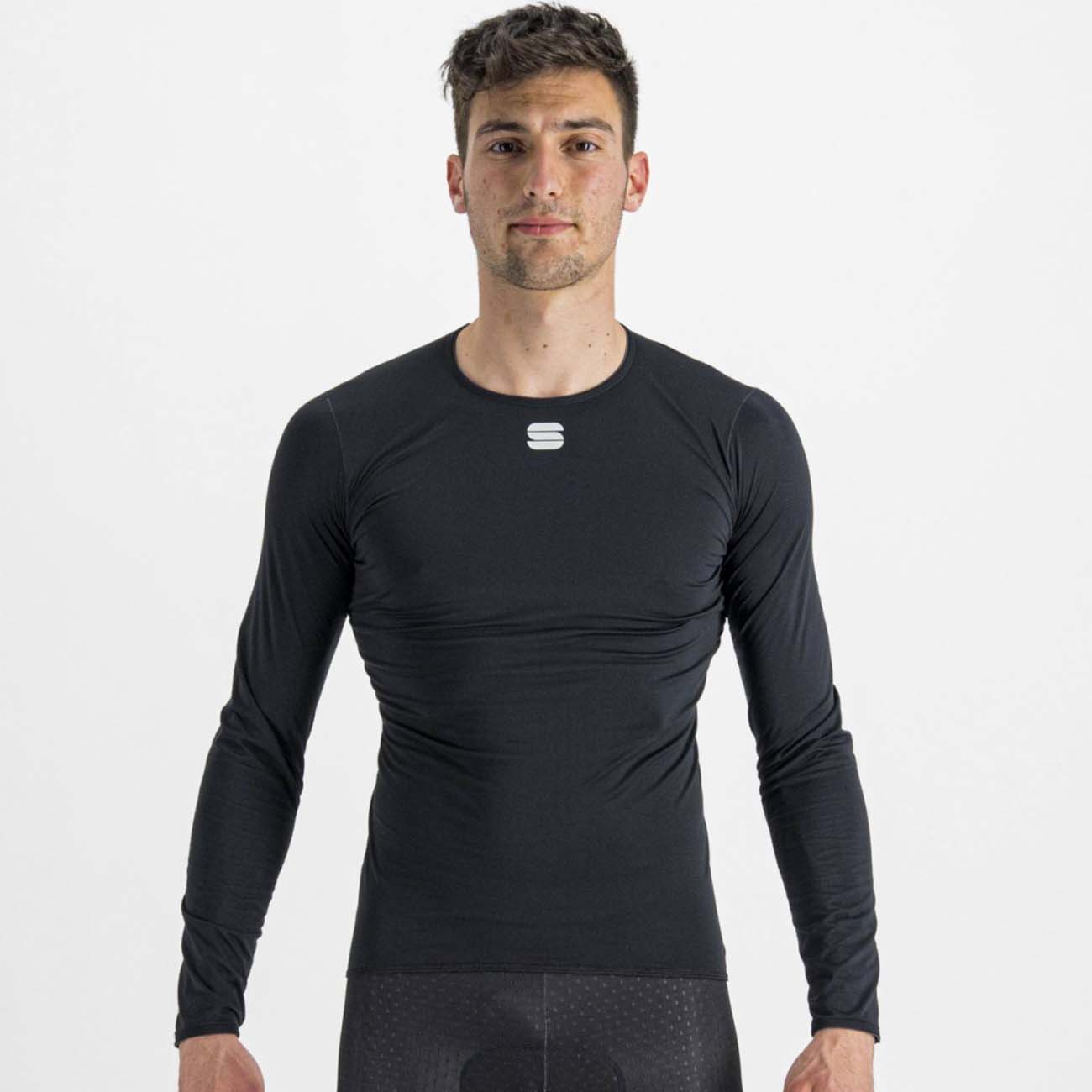 SPORTFUL Cyklistické tričko s dlhým rukávom - MIDWEIGHT LAYER - čierna L