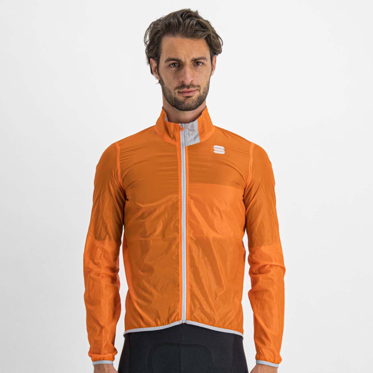 
                SPORTFUL Cyklistická vetruodolná bunda - HOT PACK EASYLIGHT - oranžová S
            