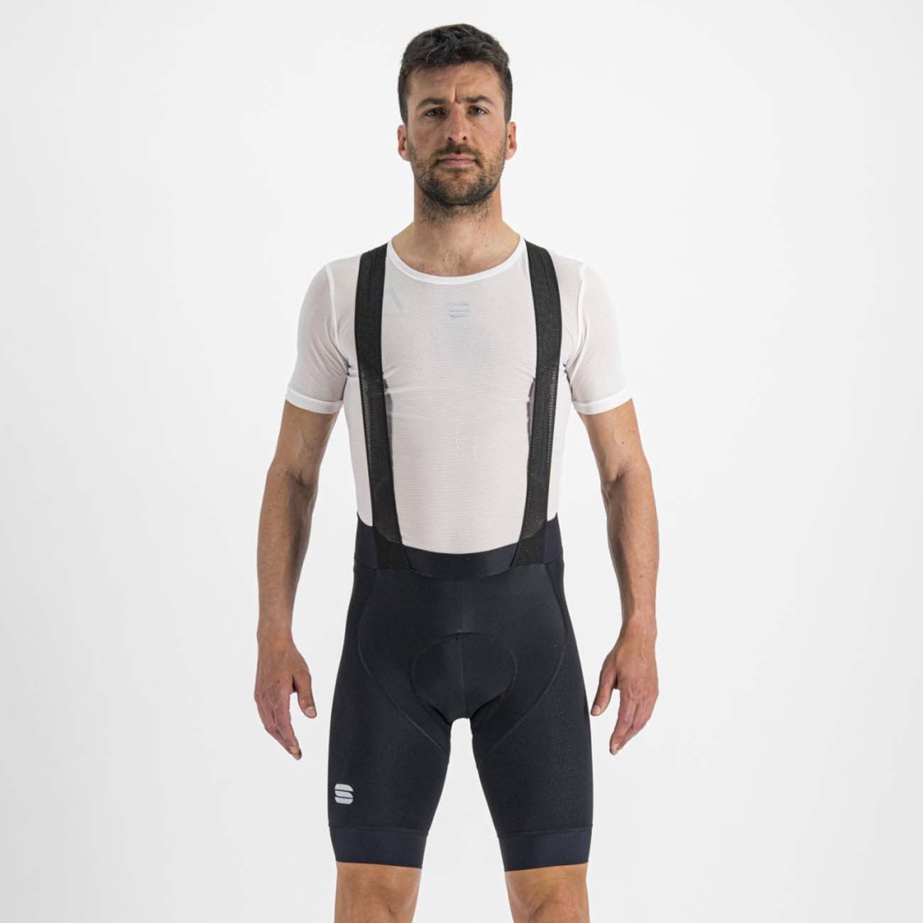 
                SPORTFUL Cyklistické nohavice krátke s trakmi - BODYFIT PRO LTD - čierna
            