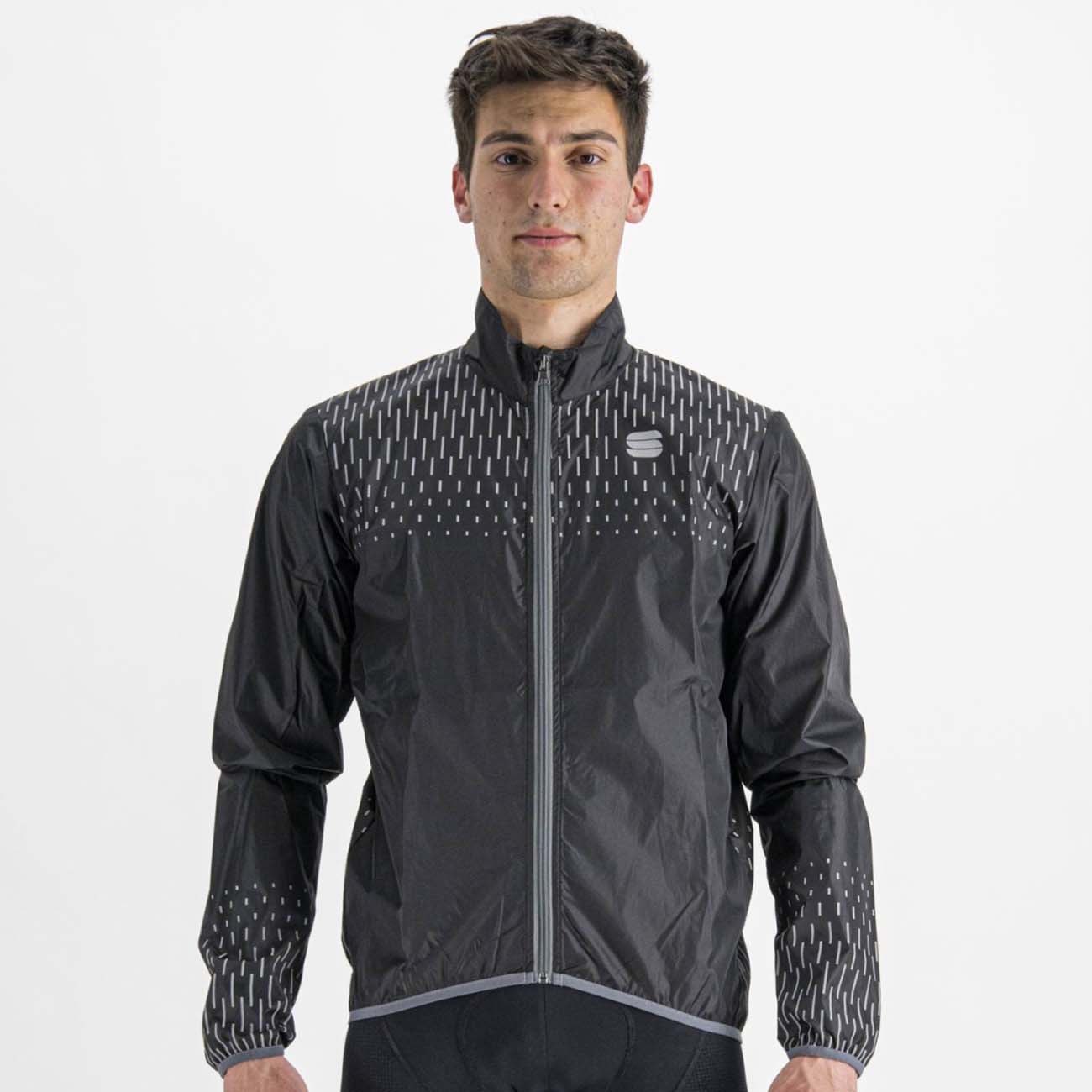 SPORTFUL Cyklistická vetruodolná bunda - REFLEX - čierna
