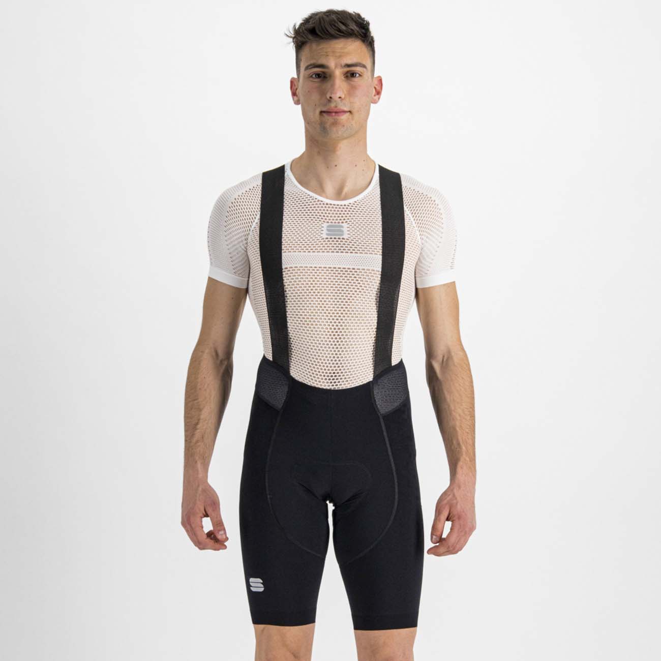 
                SPORTFUL Cyklistické nohavice krátke s trakmi - TOTAL COMFORT - čierna 2XL
            