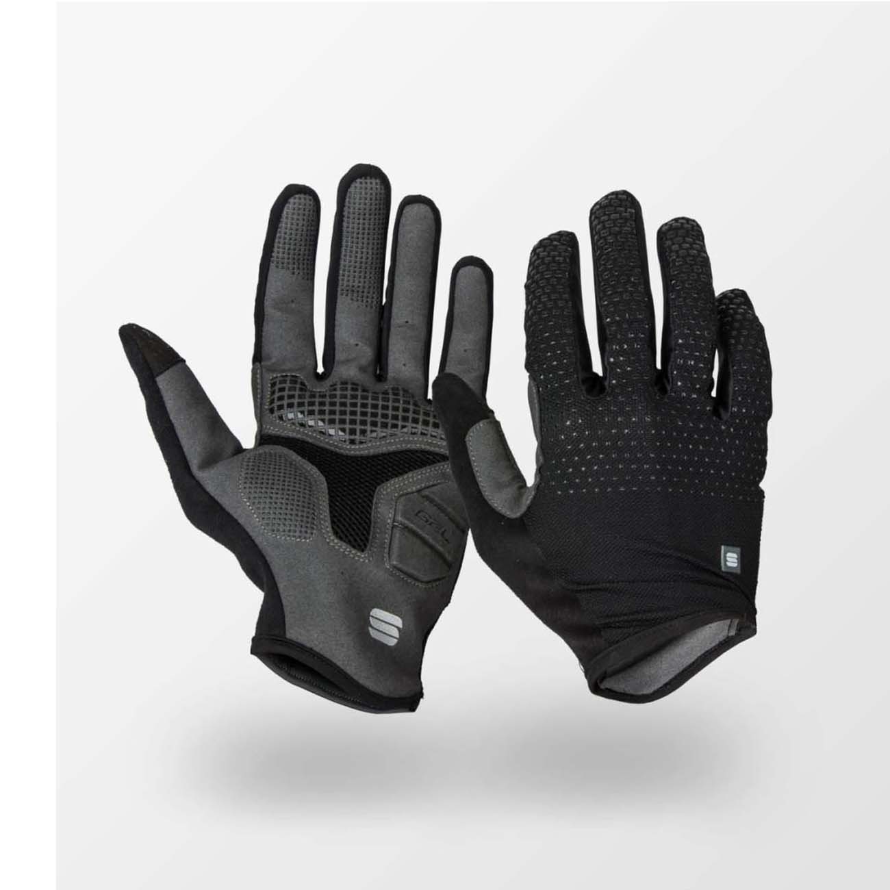 SPORTFUL Cyklistické rukavice dlhoprsté - FULL GRIP - čierna XL