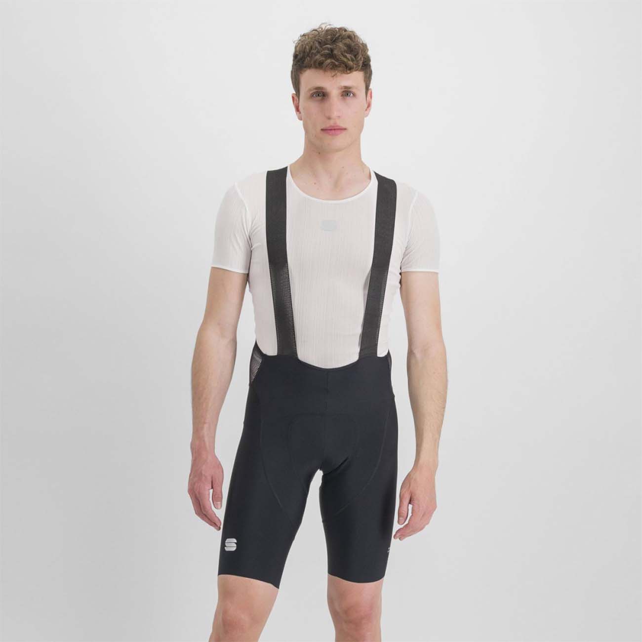 
                SPORTFUL Cyklistické nohavice krátke s trakmi - BODYFIT CLASSIC - čierna S
            